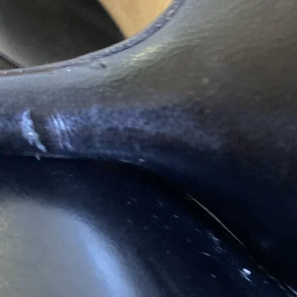 Jimmy Choo Tony 85 Classic Black Leather Pointy Heels - Picture 8 of 14